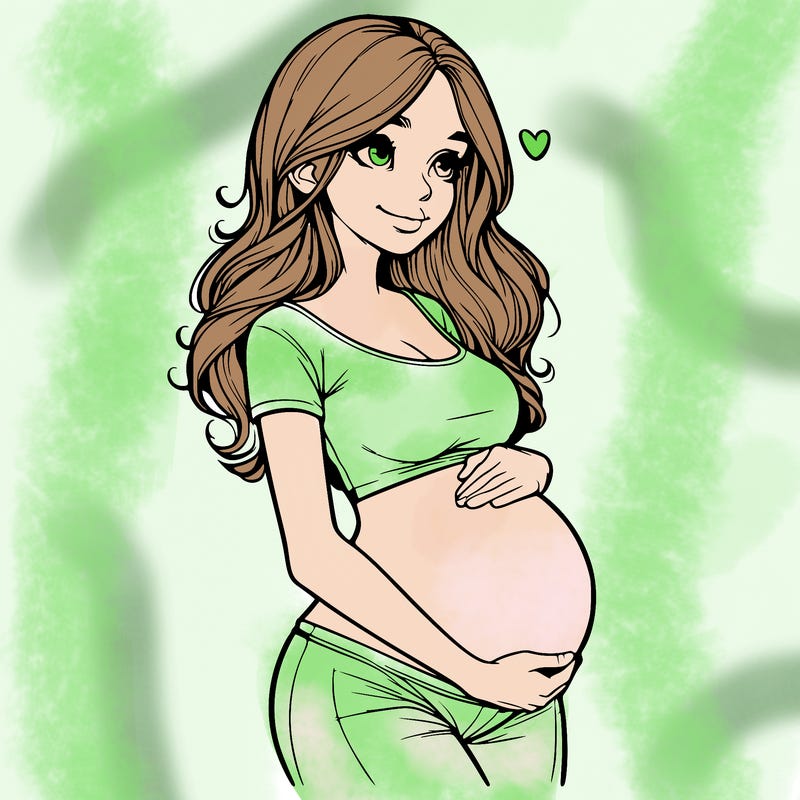realistic pregnant girl