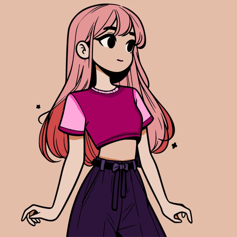 girl in a cute crop top