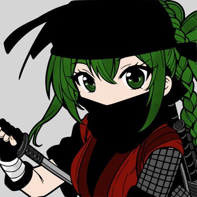 manga girl ninja