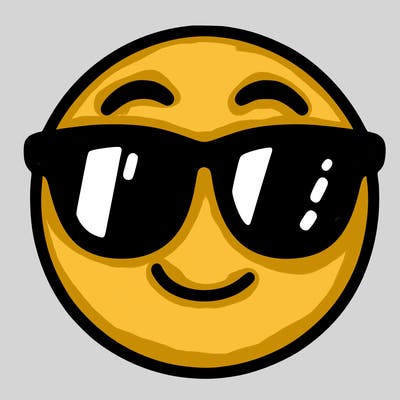 emoji with sunglasses