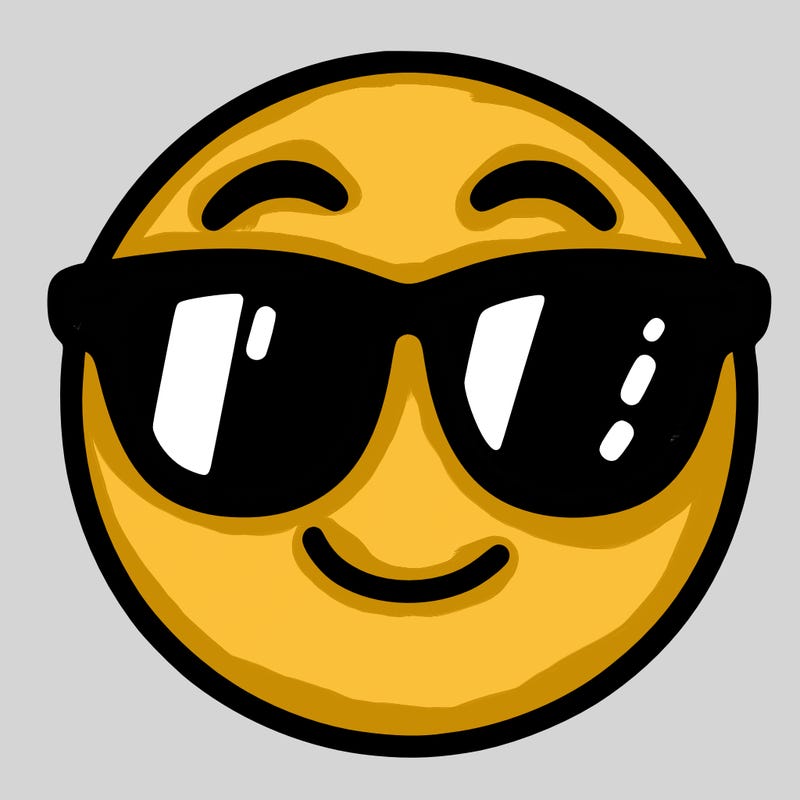 emoji with sunglasses