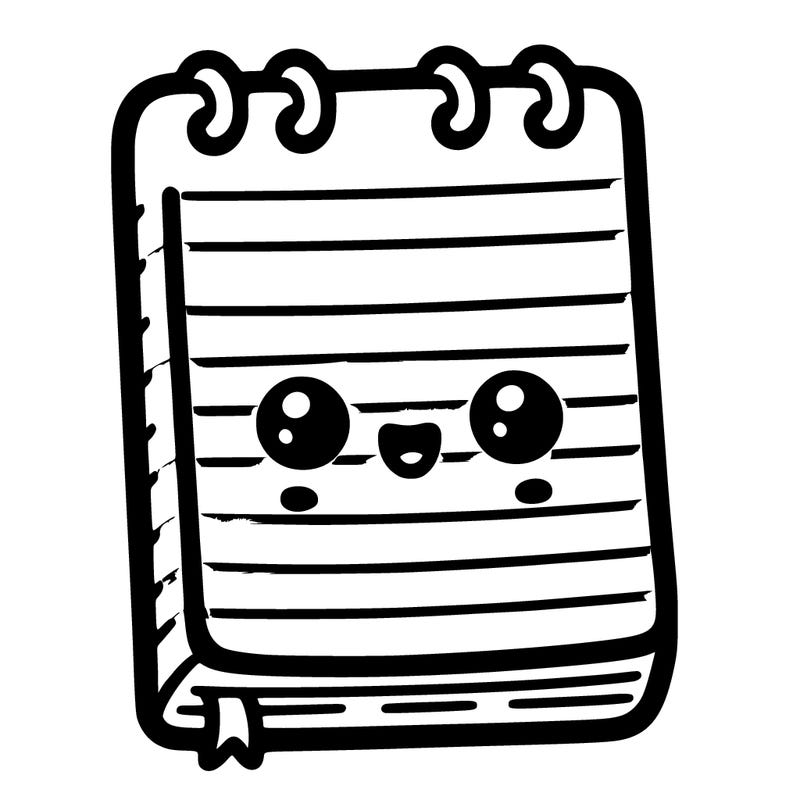 empty note pad