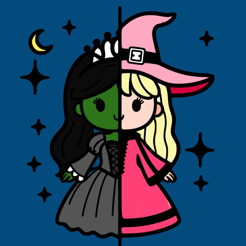 split princess and witch
