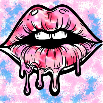 lips that look realistic and drip