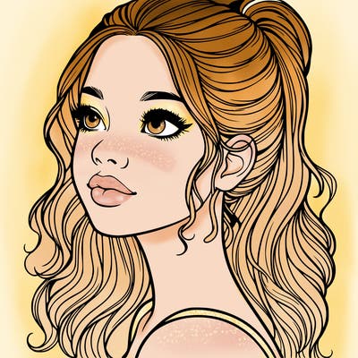 beautiful realistic girl