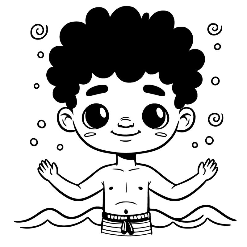 a black boy with waves