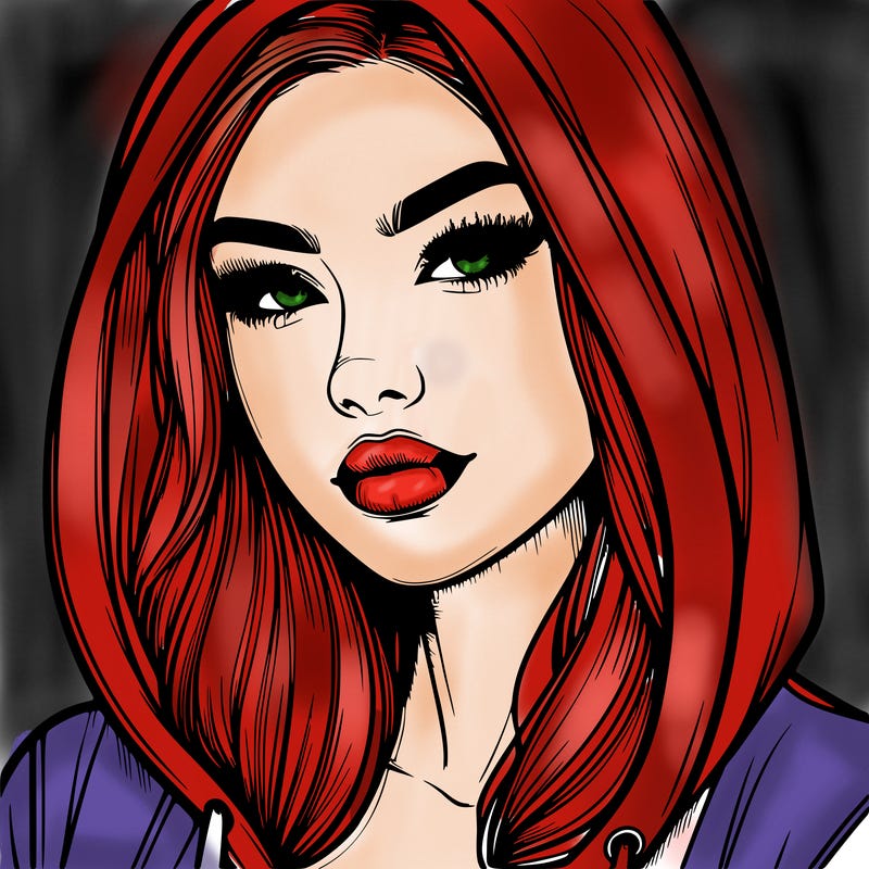 realistic beautiful woman with hoodie