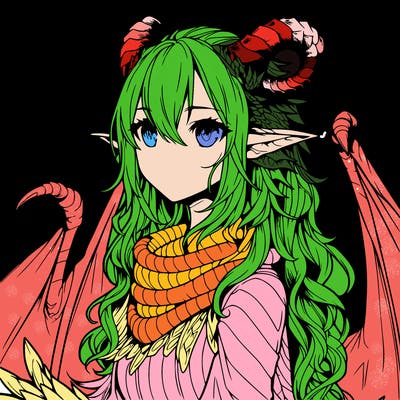 dragon girl realistic fantasy
