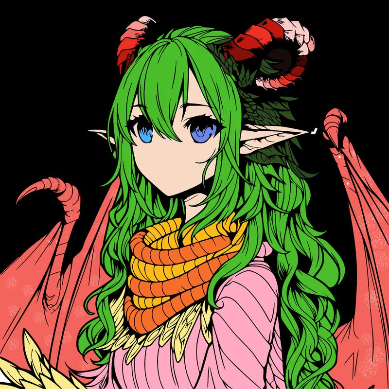 dragon girl realistic fantasy