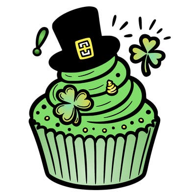 saint patrick’s day cupcake