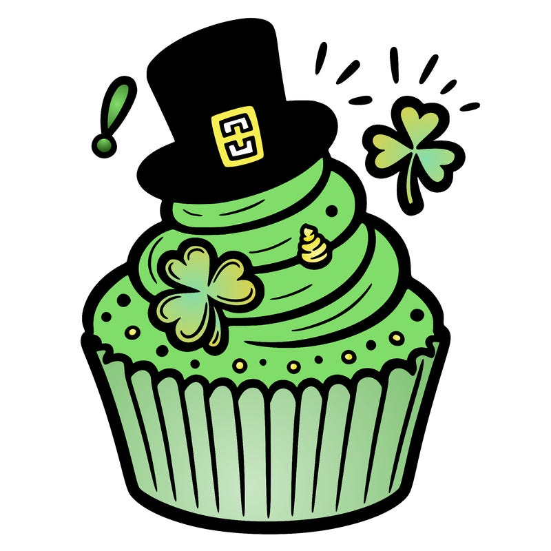 saint patrick’s day cupcake