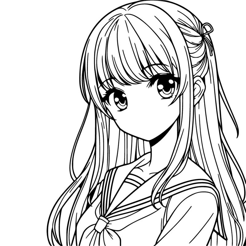 y2k style manga girl