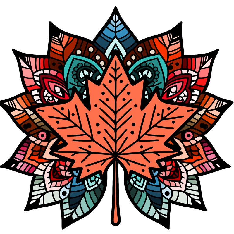 maple leaf mandala