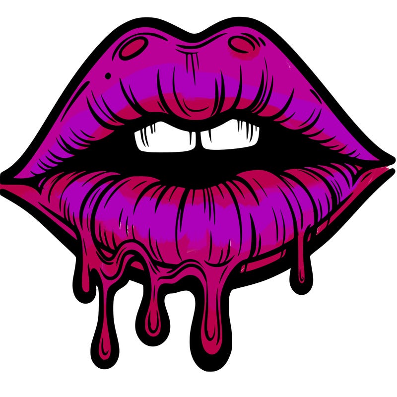 lips that look realistic and drip