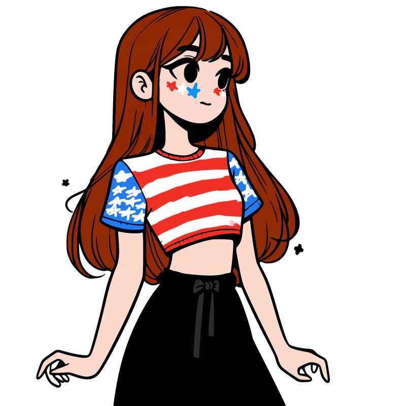 girl in a cute crop top