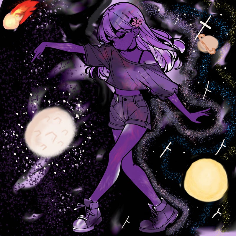 realistic girl danceing