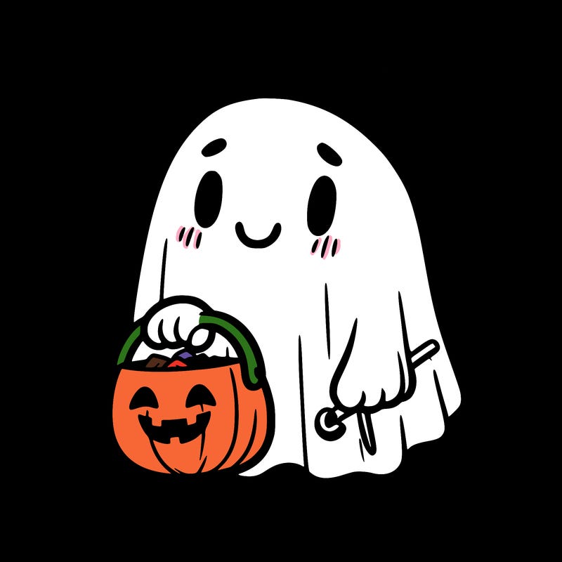 ghost girl trick or treating