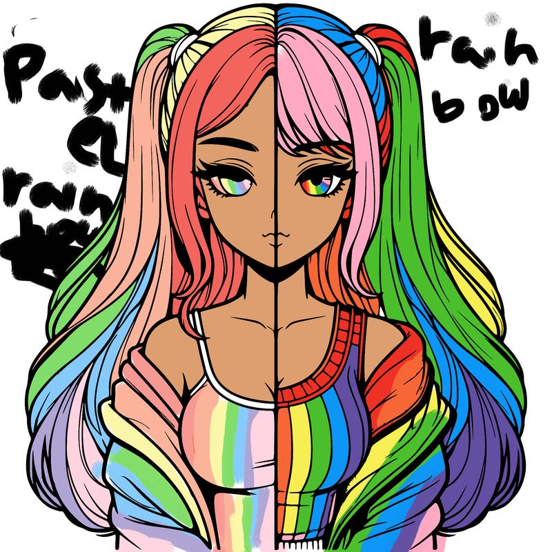 realistic girl split