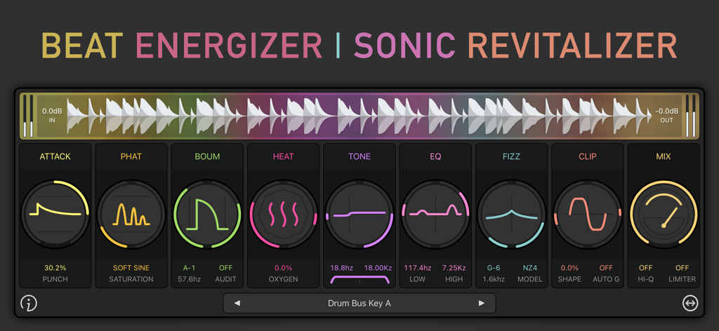 FAC Punchlab - FAC Punchlab interface showing various audio processing modules and a waveform view