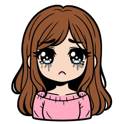 sad girl face