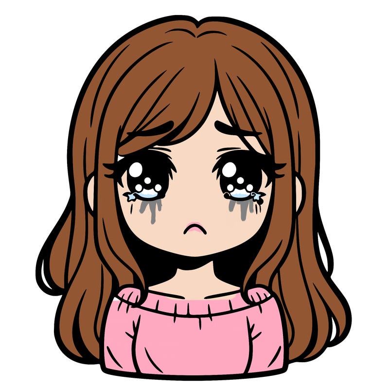 sad girl face