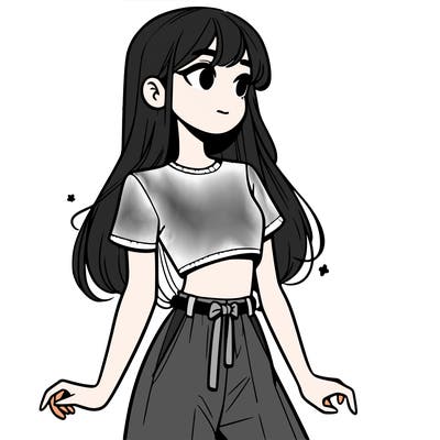 girl in a cute crop top