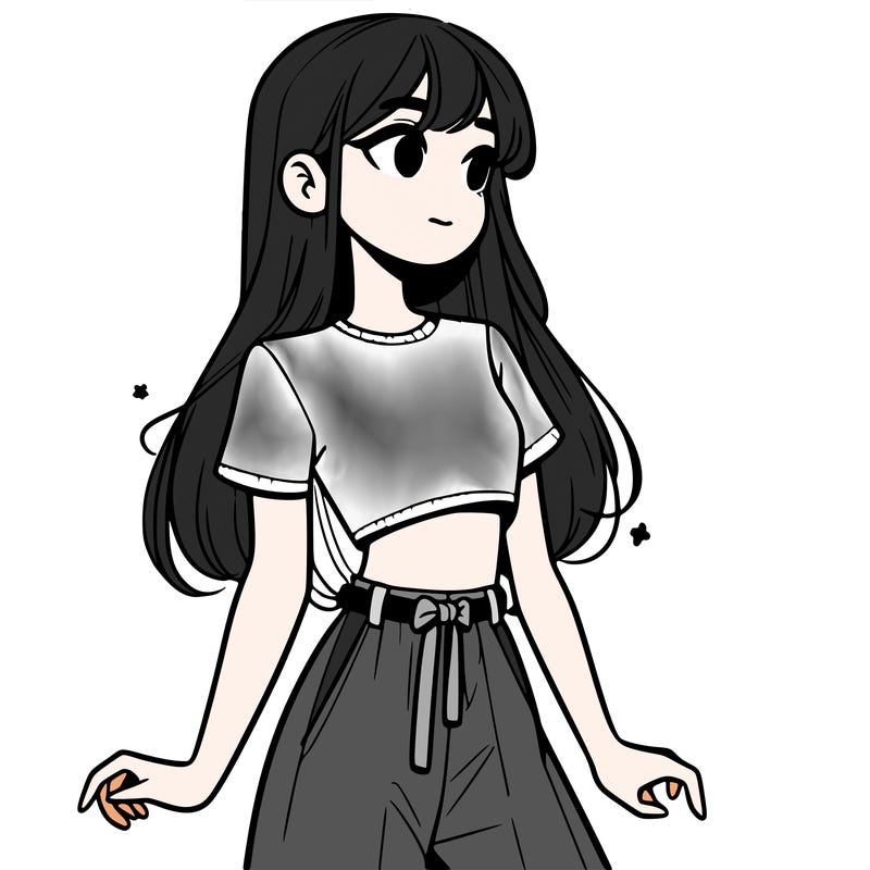 girl in a cute crop top