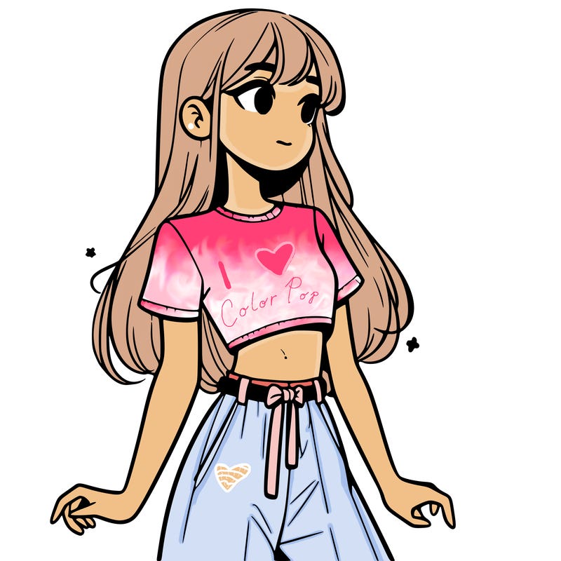 girl in a cute crop top
