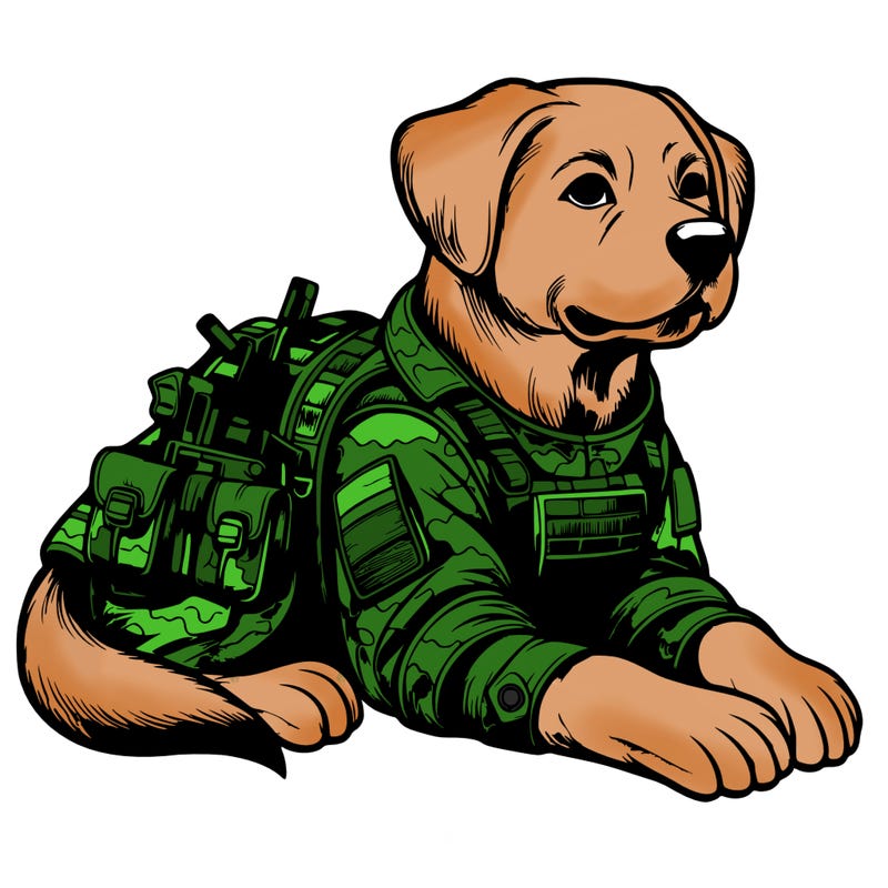 realistic military dog