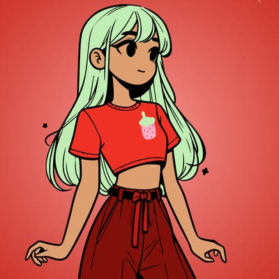 girl in a cute crop top