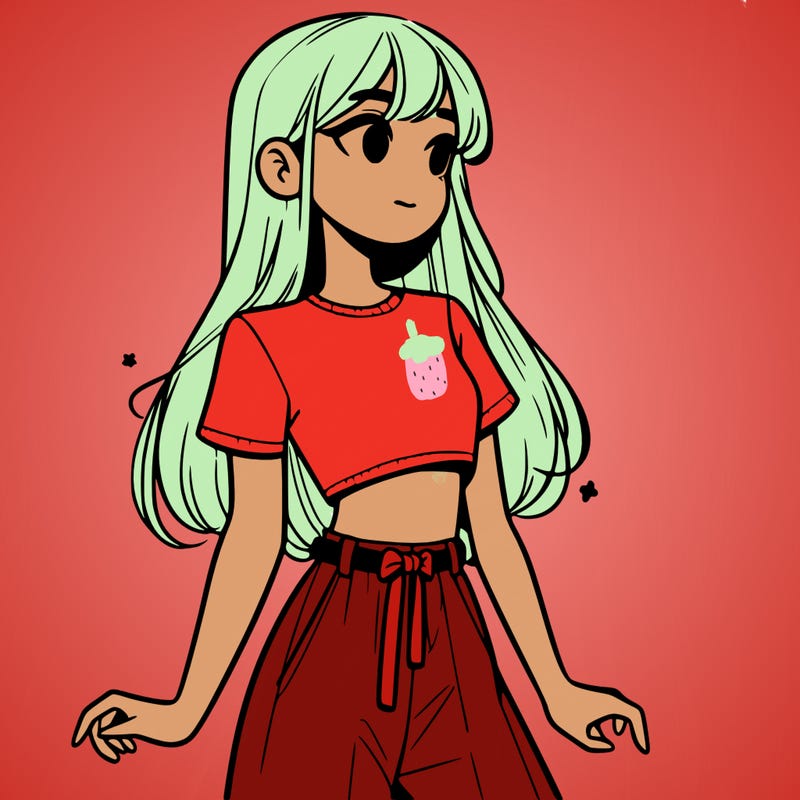 girl in a cute crop top