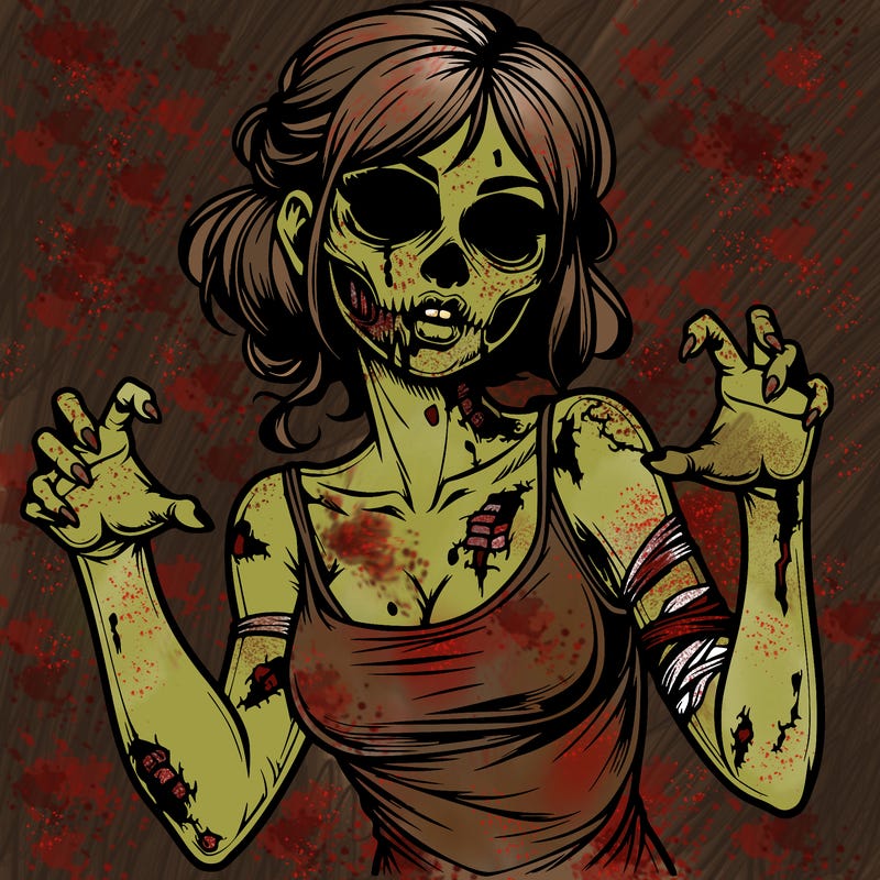 realistic zombie girl