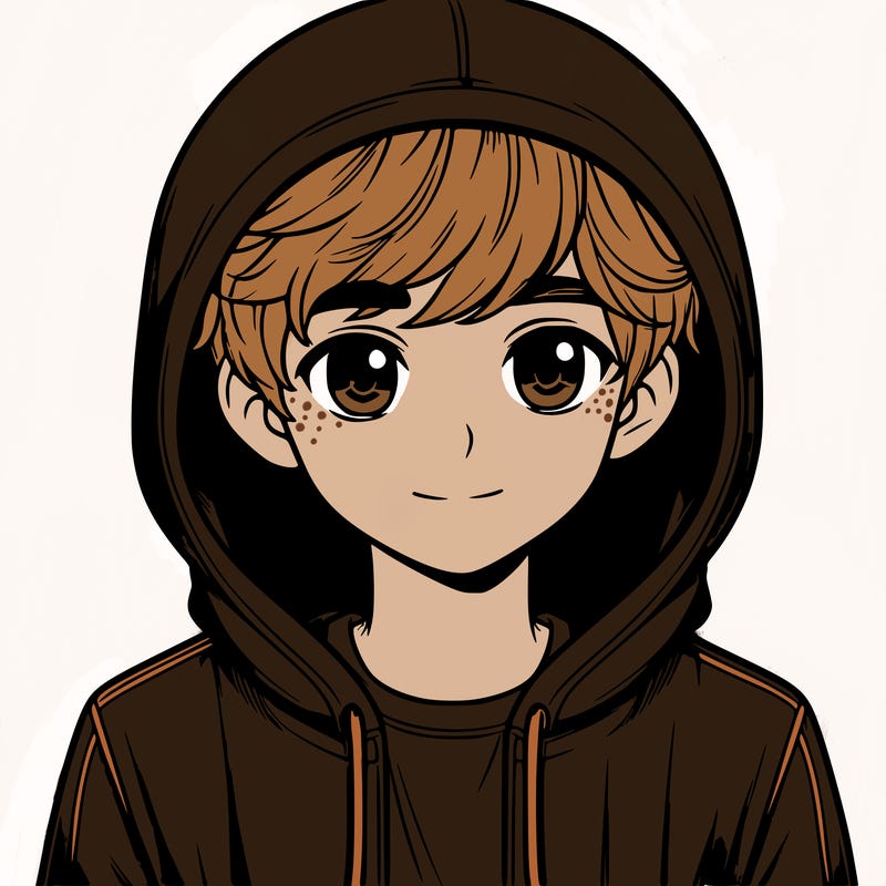 realistic boy with hoodie