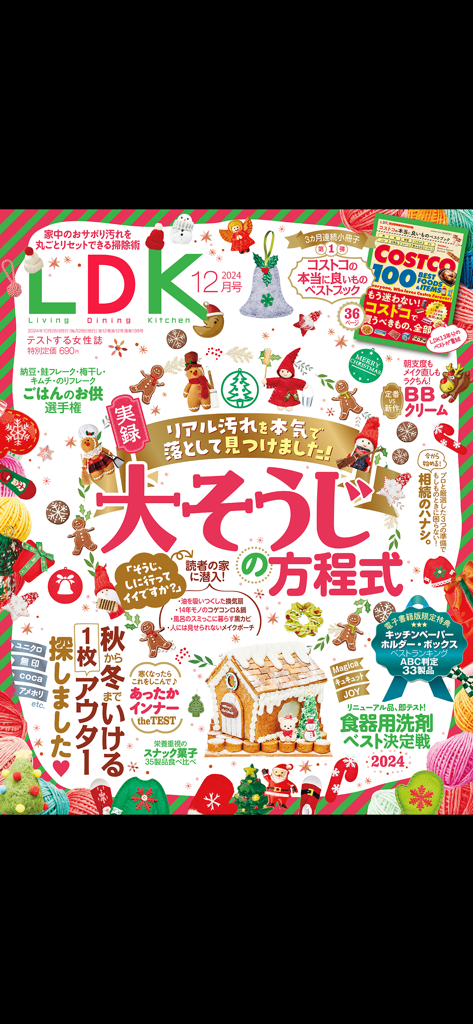Portada de la revista LDK de diciembre de 2024 con consejos de limpieza del hogar y reseñas de productos