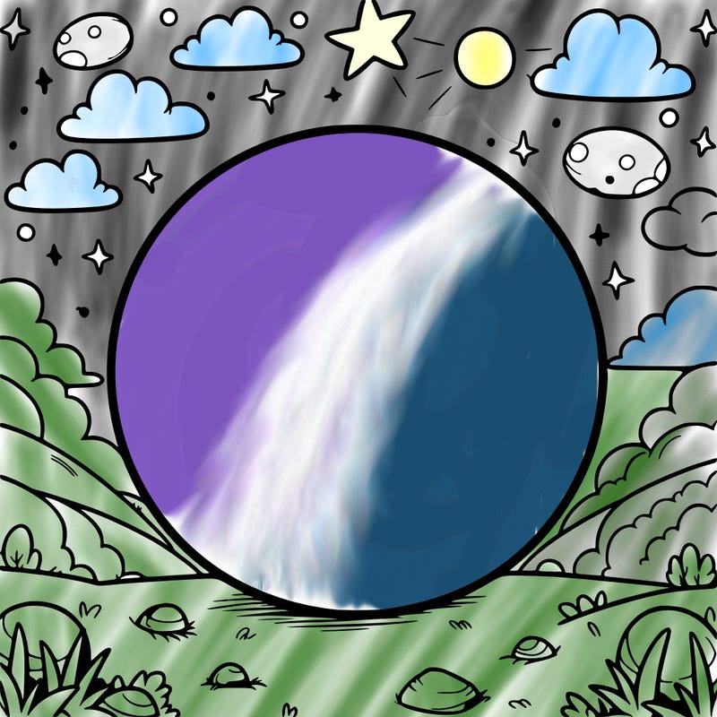 a circle with nothing around it