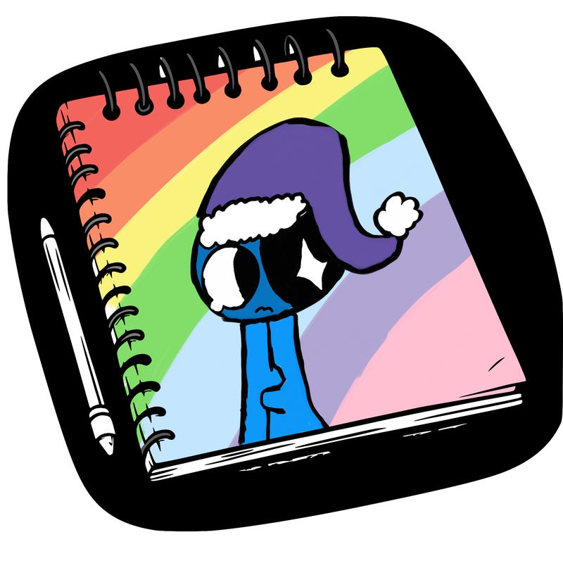 a blank sketch pad