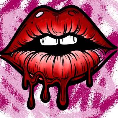 lips that look realistic and drip
