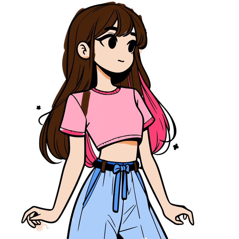 girl in a cute crop top