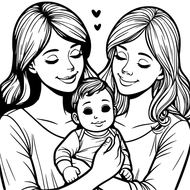 realistic mom holding realistic baby