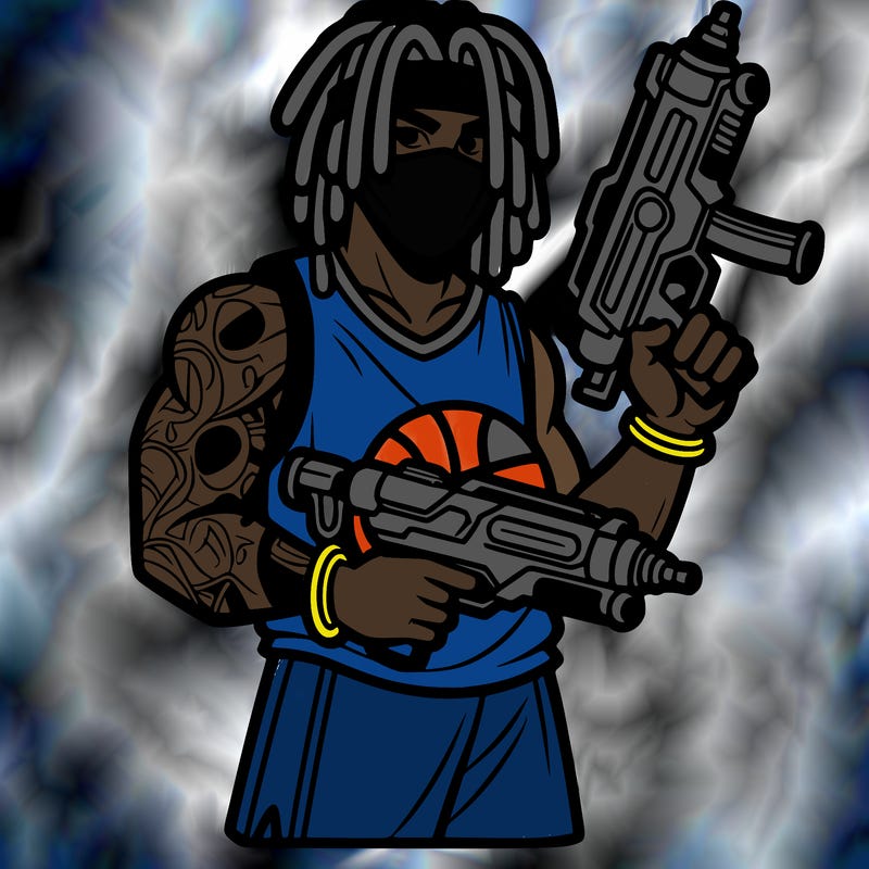 ja morant with dreads and guns