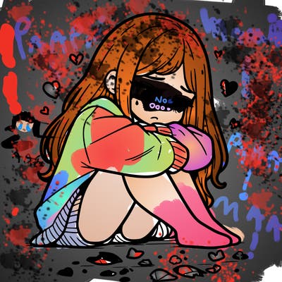 a girl after a breakup