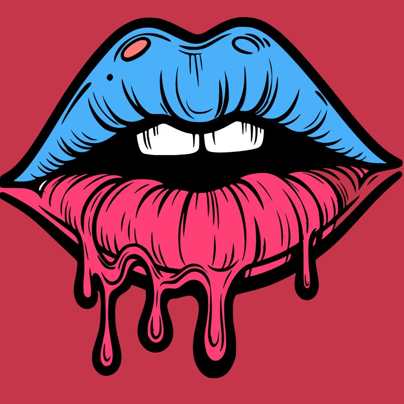 lips that look realistic and drip