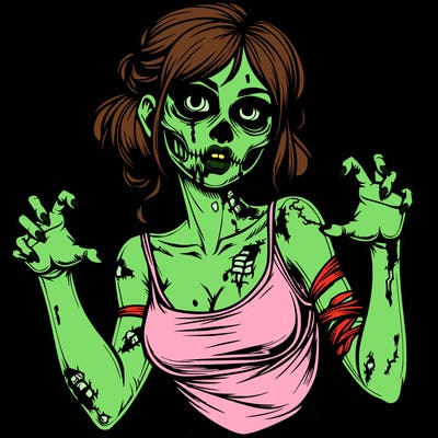 realistic zombie girl