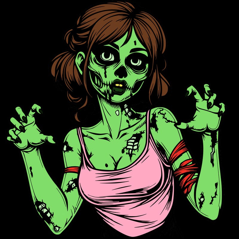 realistic zombie girl