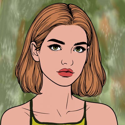 realistic portrait of woman