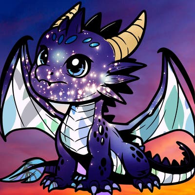 fierce baby night dragon