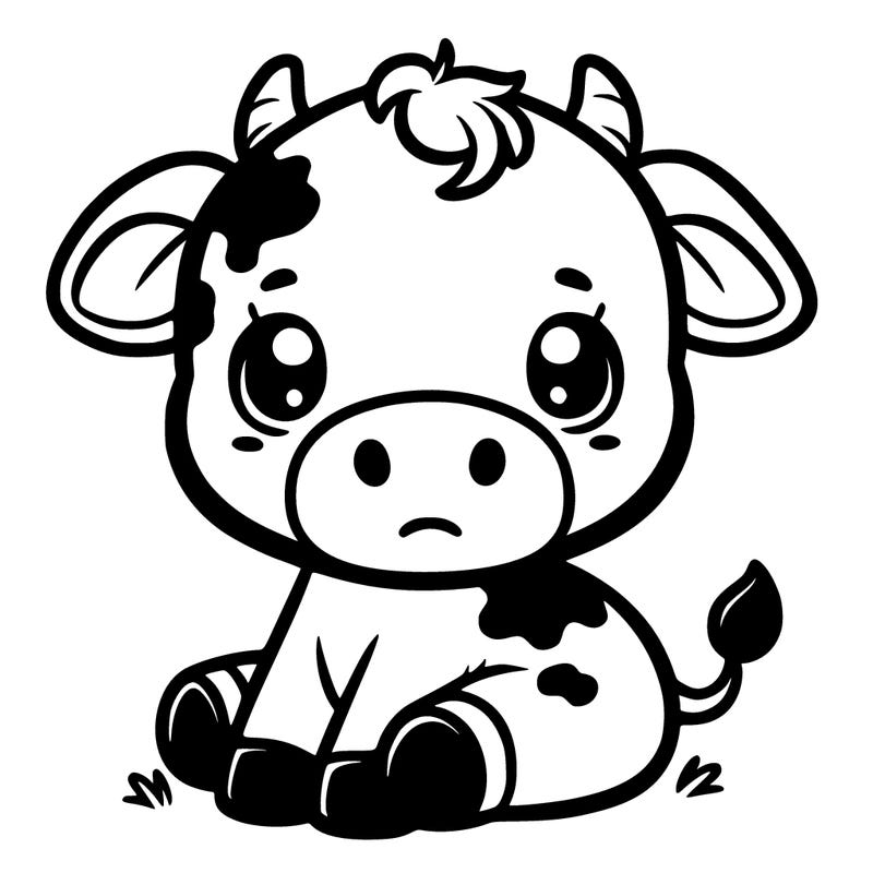 cute baby cow