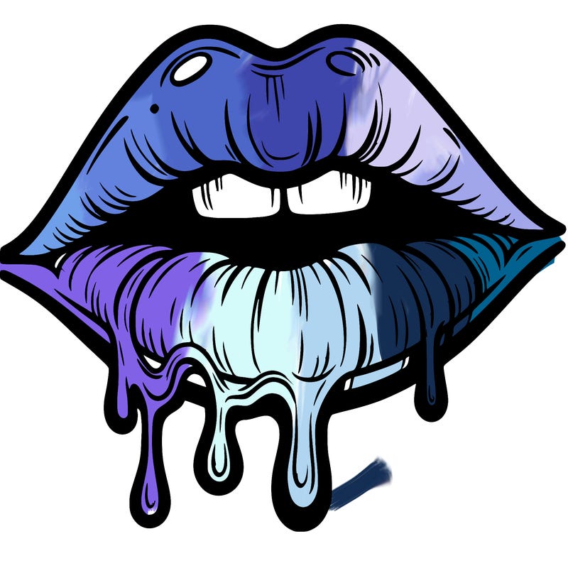 lips that look realistic and drip