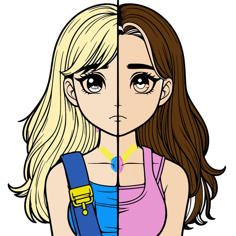 realistic girl split