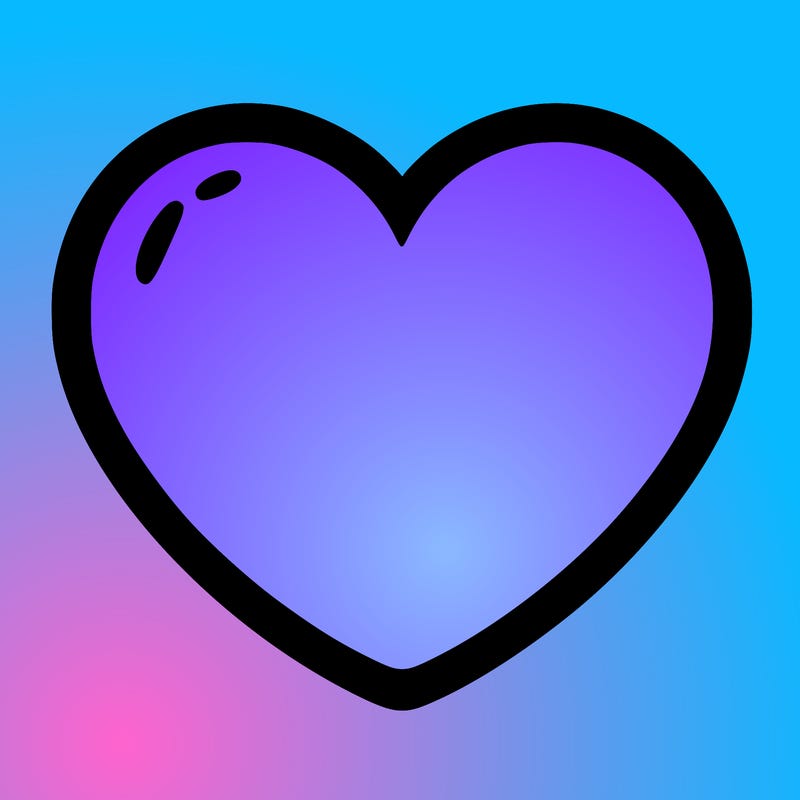 a blank heart